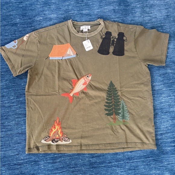 Free People Denim and Bone Camping Tee - Picture 4 of 11